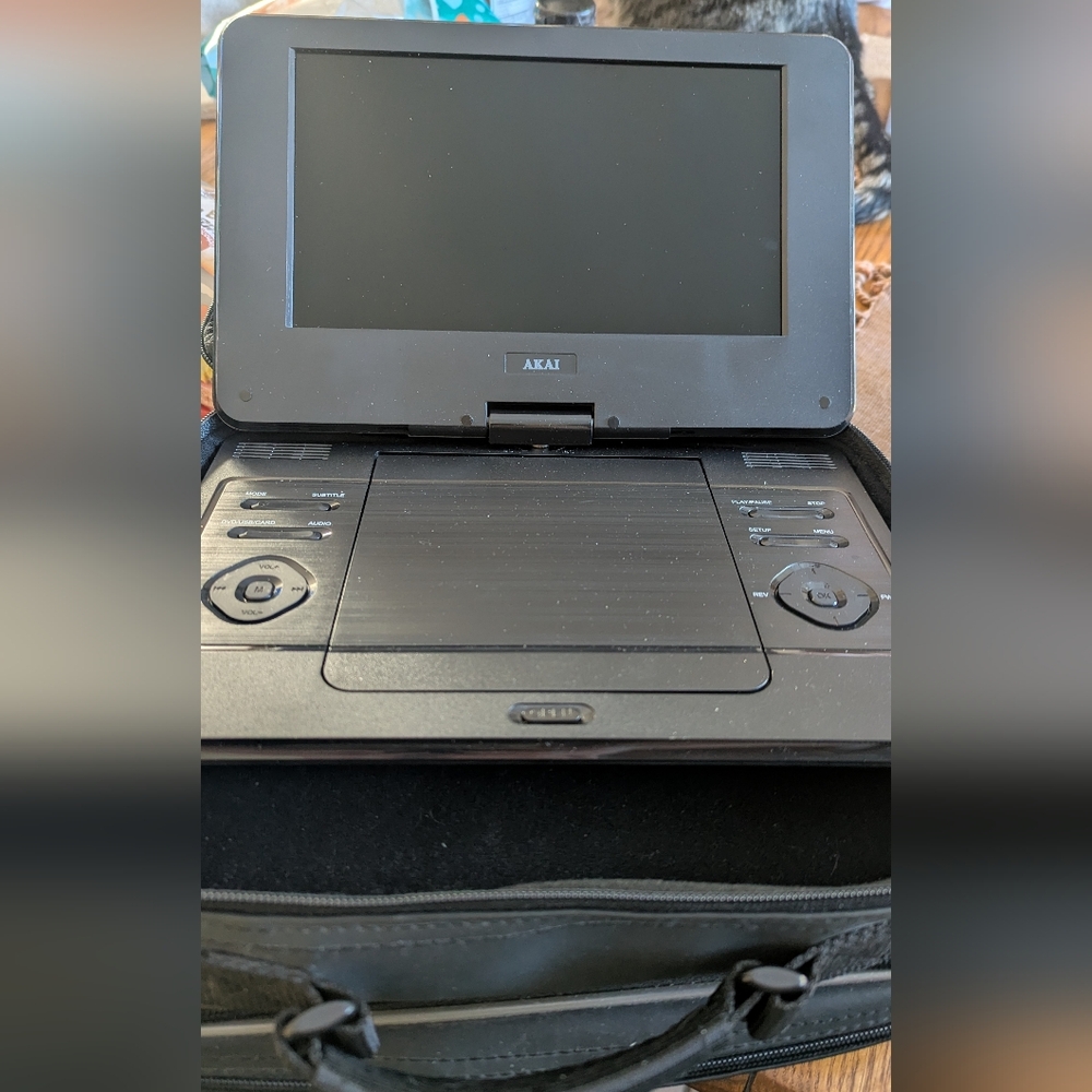 Black Portable DVD Player